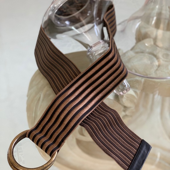 SUZI ROHER Striped Stretch Belt NWOT main image 6
